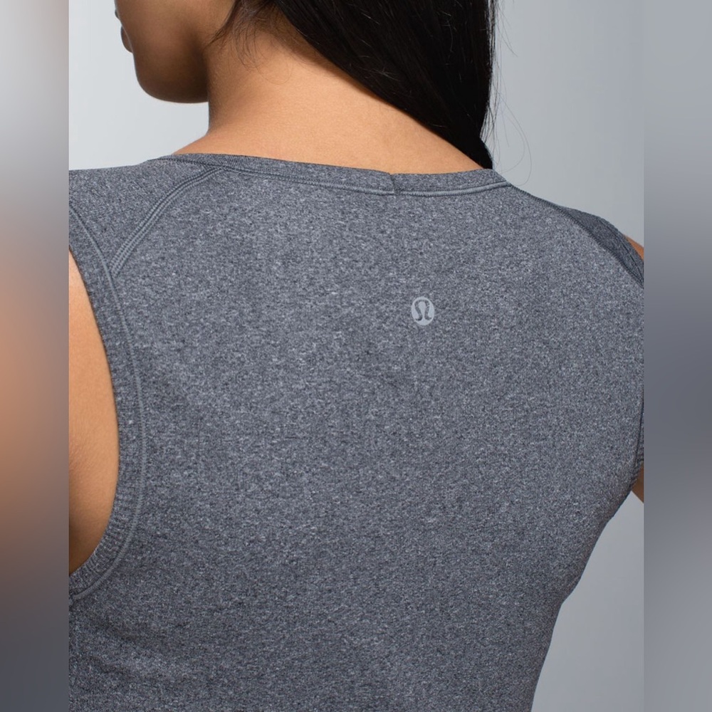 Lululemon In The Flow Dress Heathered Black size 4 - Picture 5 of 11